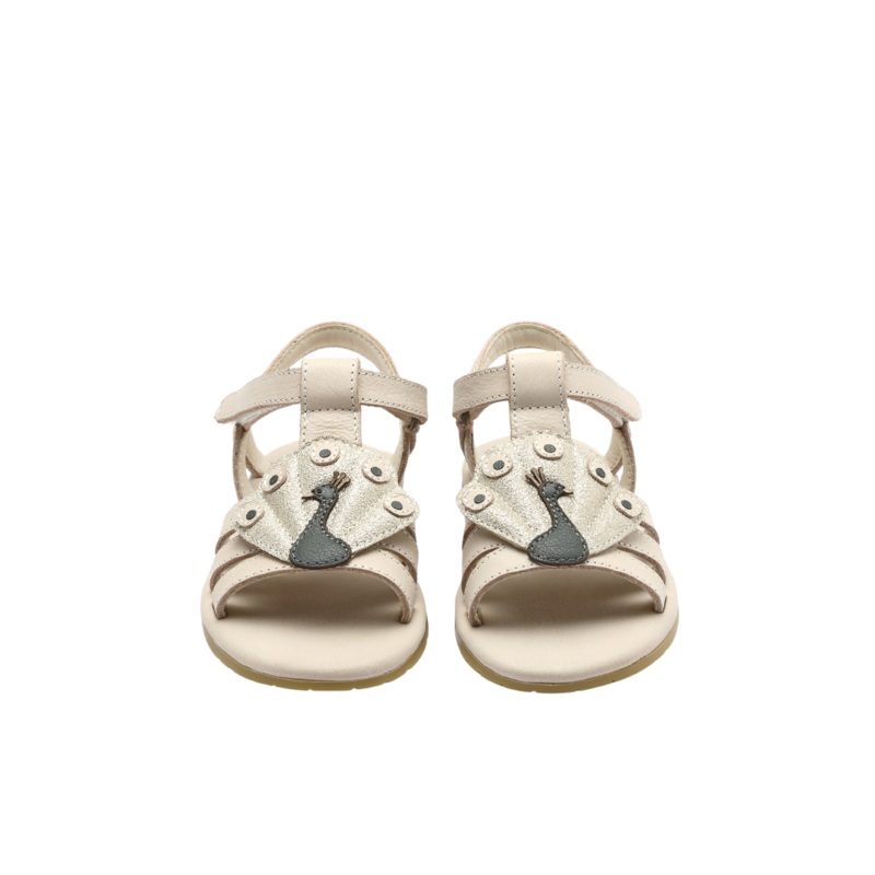 Zuza Sandals | Peacock | Ivory Leather