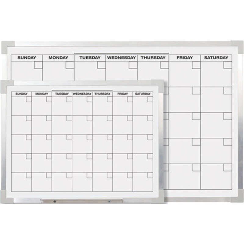 Aluminum Framed Magnetic Calendar Board, 18″ x 24″