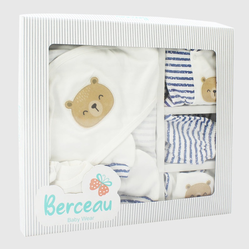 Bear Head 7-Piece Baby Layette Set