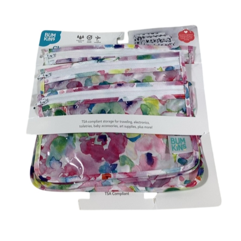 Bumkins Clear Travel Bags, Watercolor
