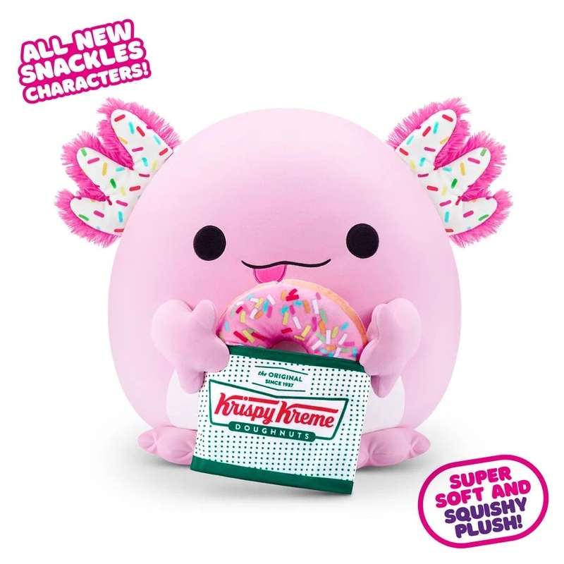 Zuru Snackles Series 2 – Axolotl & Krispy Kreme 16 Plush