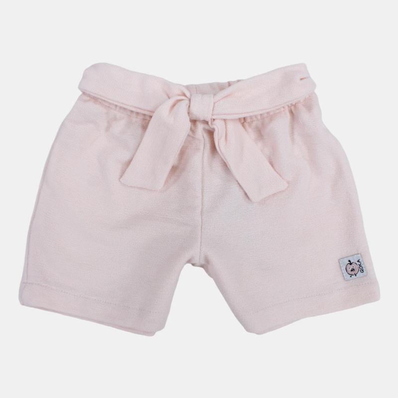 Baby Girls Plain Cotton Shorts