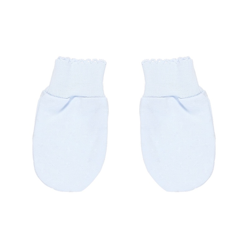 Basic Solid Mittens Blue