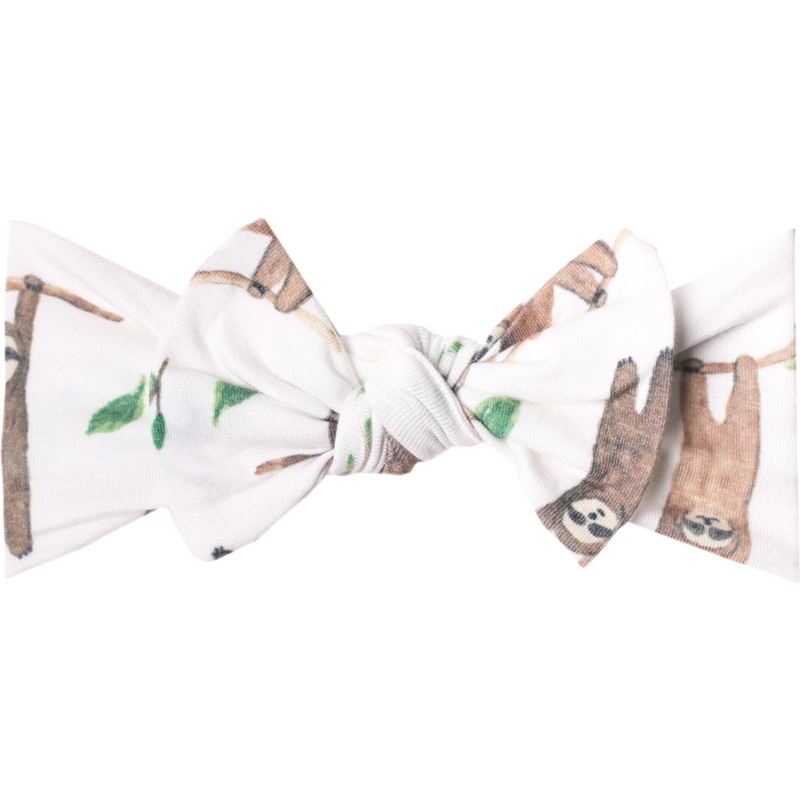 Copper Pearl Knit Headband Bow | Noah