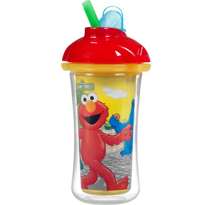 Munchkin Click Lock 9oz Insulated Straw Cup – Sesame Street (Colors May Vary)