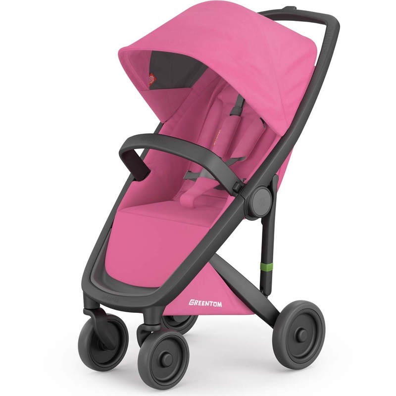 Greentom Classic Stroller – Black/Pink