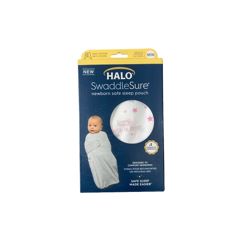 Halo SwaddleSure Sleep Sack, Newborn, Twinkle Pink