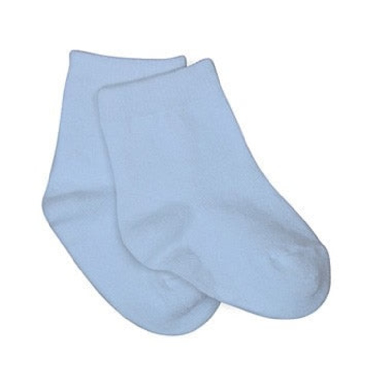 iPlay Organic Solid Socks – Cornflower – Infant