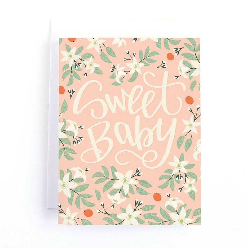 New Baby Card – Sweet Baby Floral