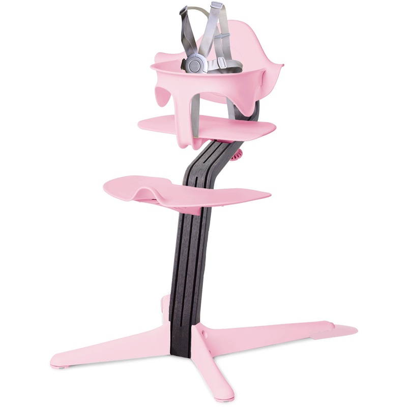 Nomi Highchair – Pink/Black Oak
