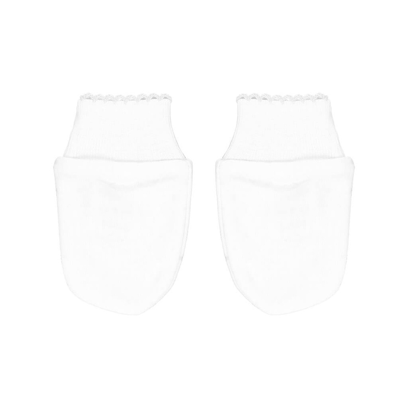 Basic Solid Mittens White