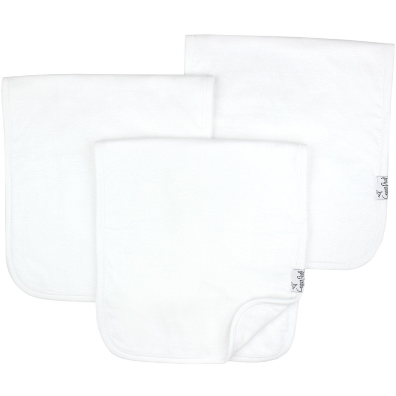 Burp Cloth Set (3 Pack) – White