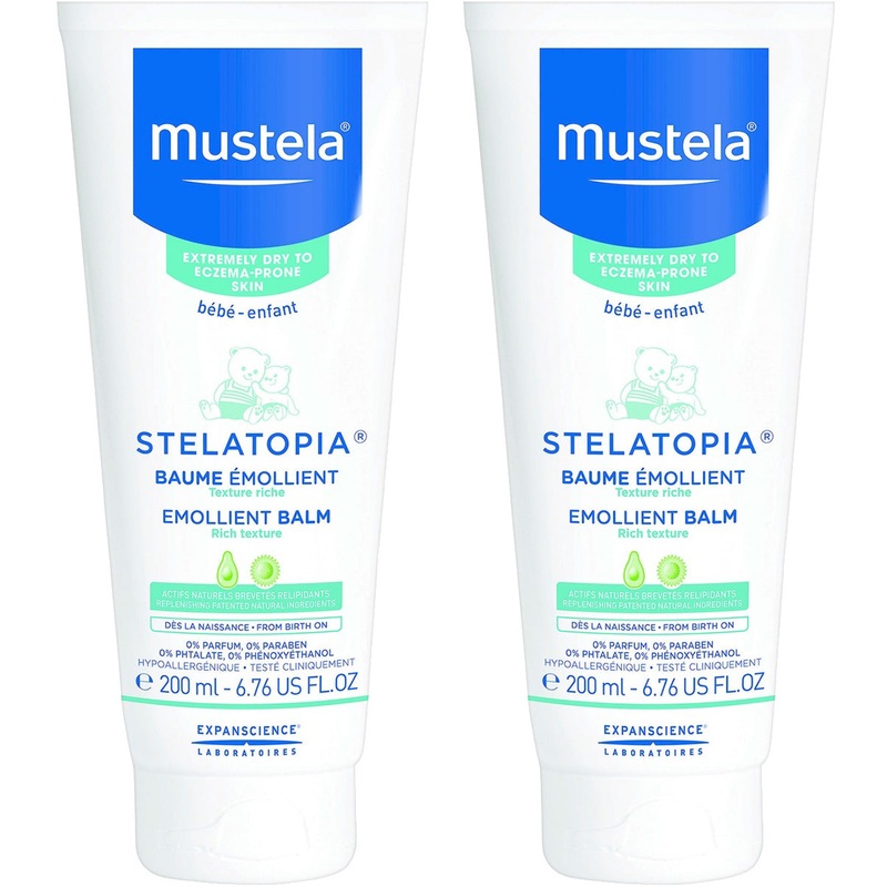 Mustela Stelatopia Lipid-Replenishing Balm, 6.7 fl oz – 2 Pack