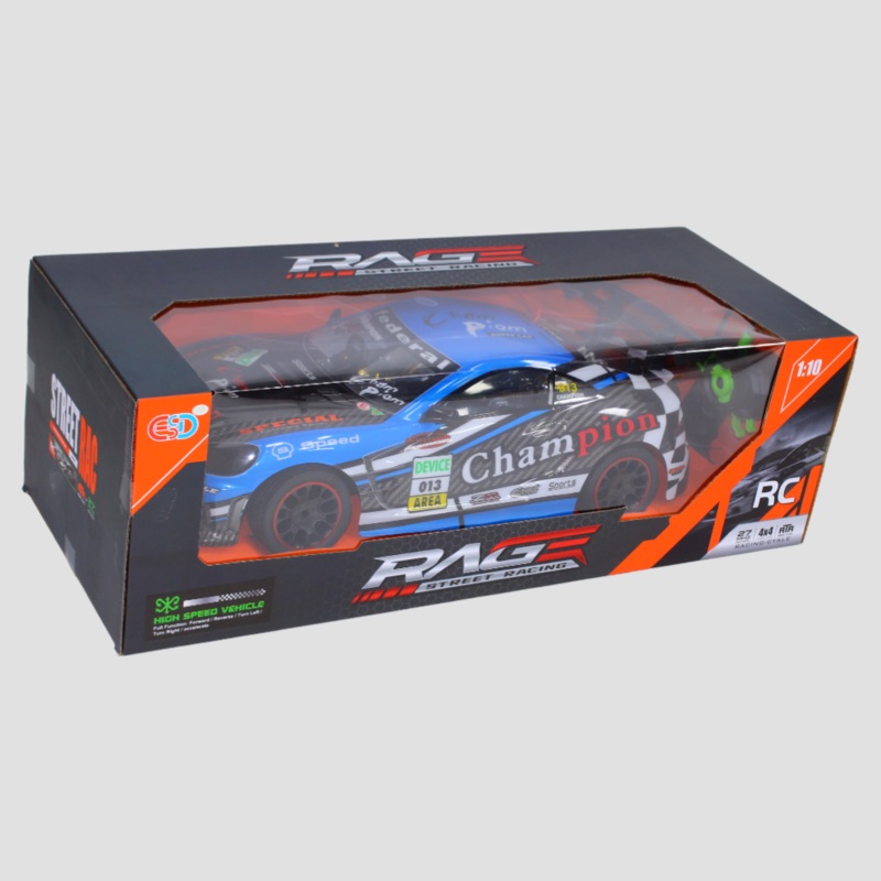 Speeding Remote Control Car for Kids  Blue High Speed Toy