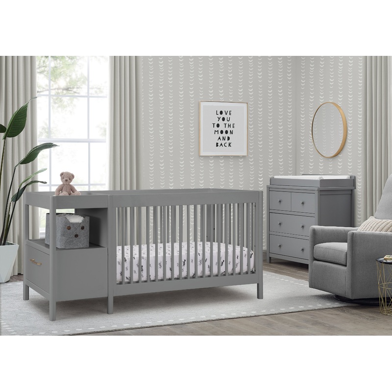 Zoe 5-in-1 Convertible Crib and Changer