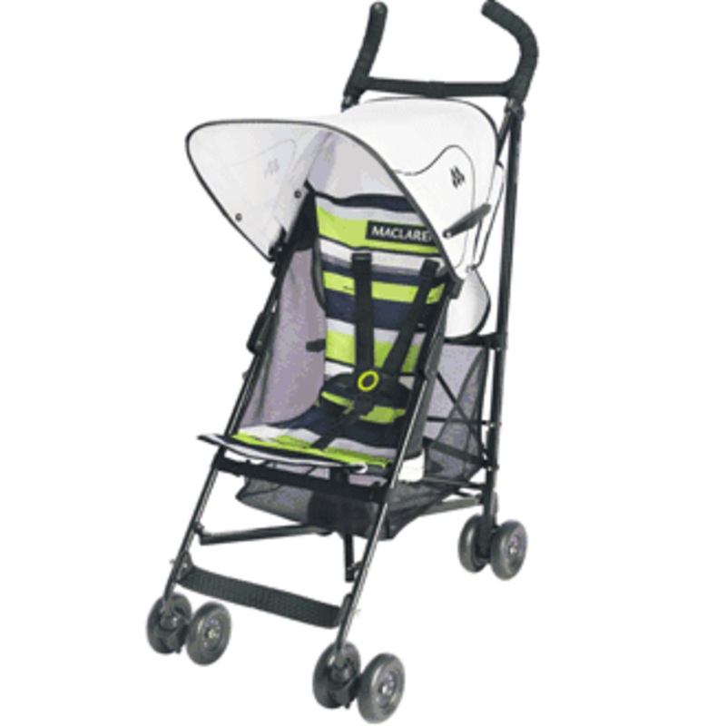Maclaren Volo Stroller Pea Green with Black Stripe