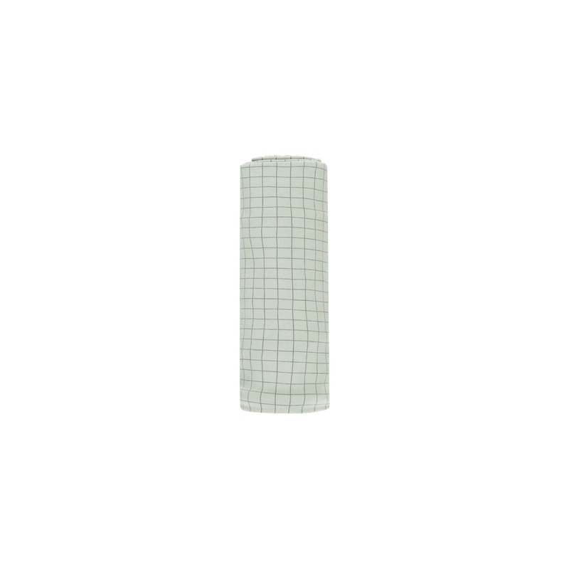 Quincy Mae Bamboo Swaddle – Sage Grid