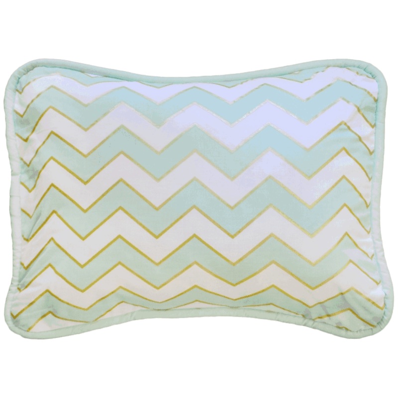 New Arrivals Gold Rush in Mist Throw Pillow