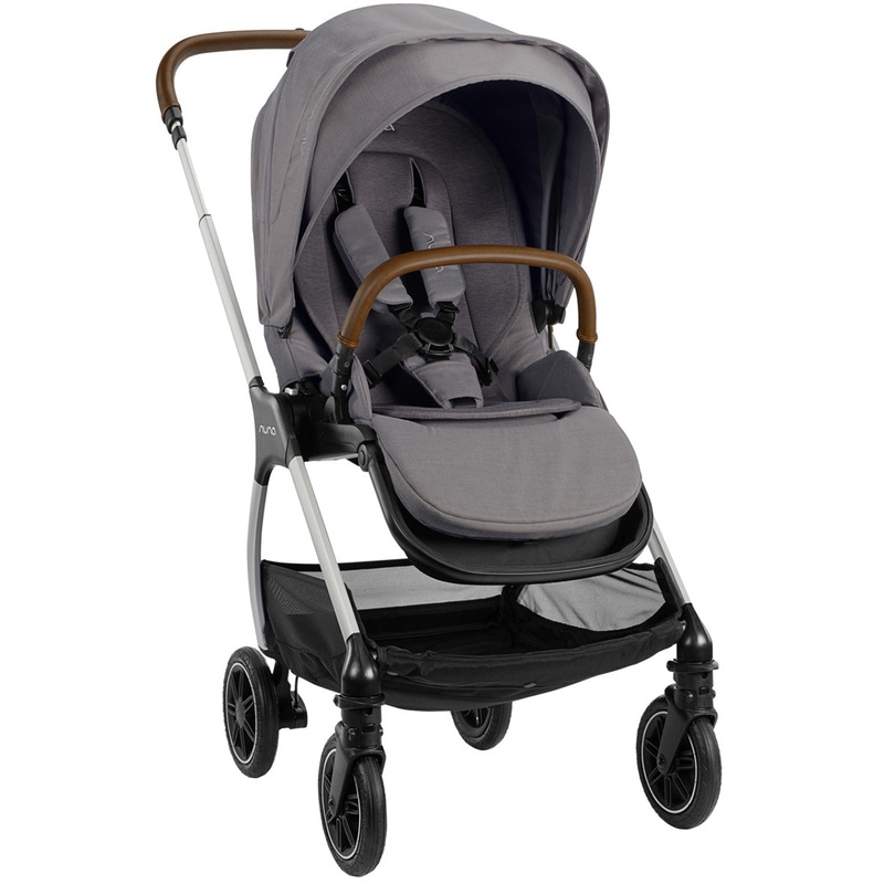 Nuna TRIV Compact Stroller with Magnetic Buckle – Frost