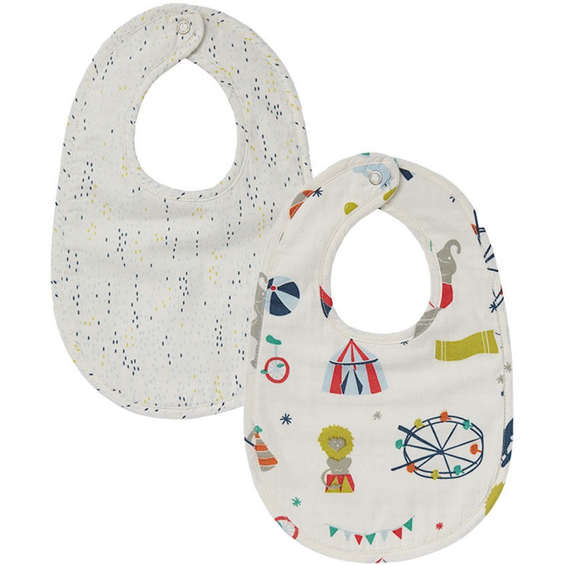 Petit Pehr Bibs, Set of 2 – Big Top / Showers