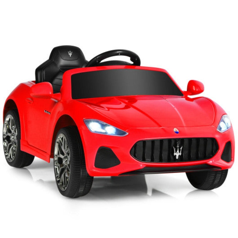 12V Kids Ride-on Car With Remote Control and Lights-Red