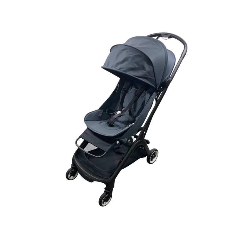 Bugaboo Butterfly Stroller, 2024, Black, Stormy Blue, Stormy Blue