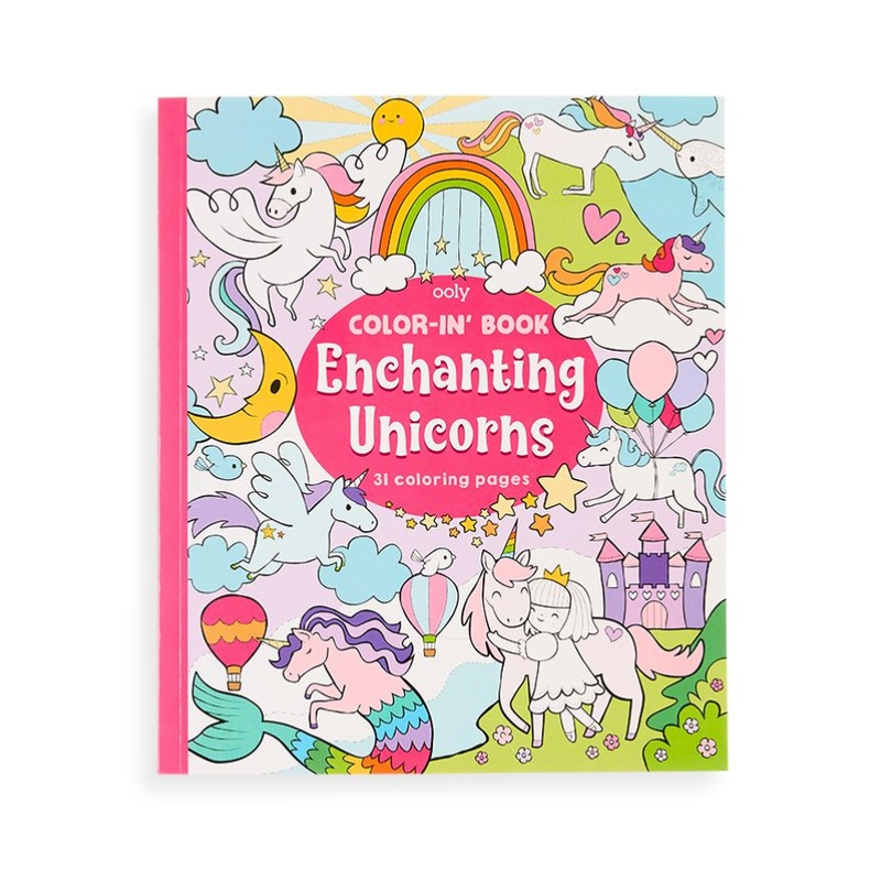 Color-in’ Book: Enchanting Unicorns