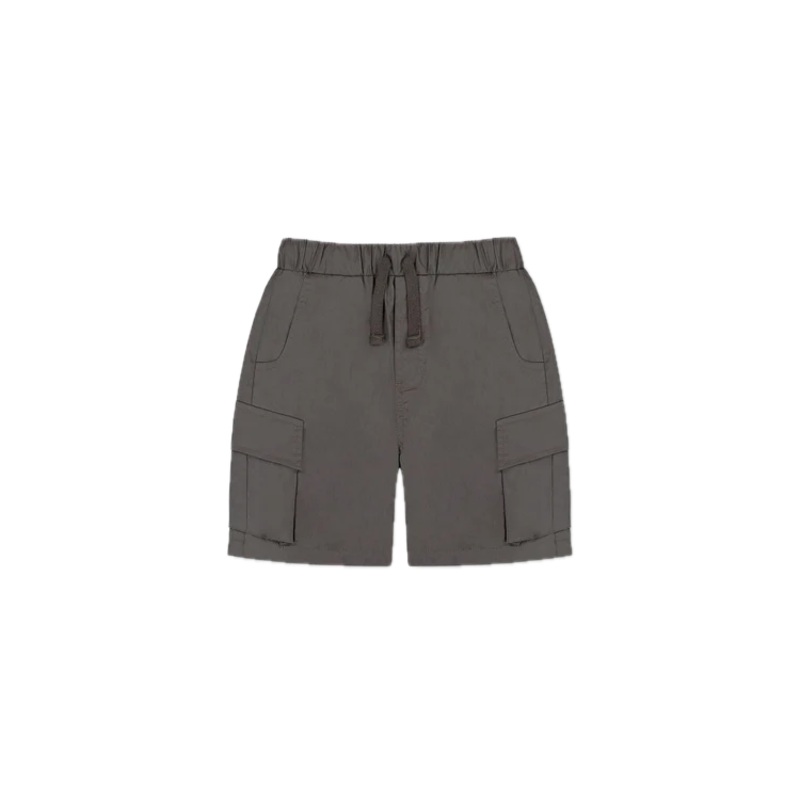 Deux Par Deux Parachute Cargo Pocket Shorts – Pewter