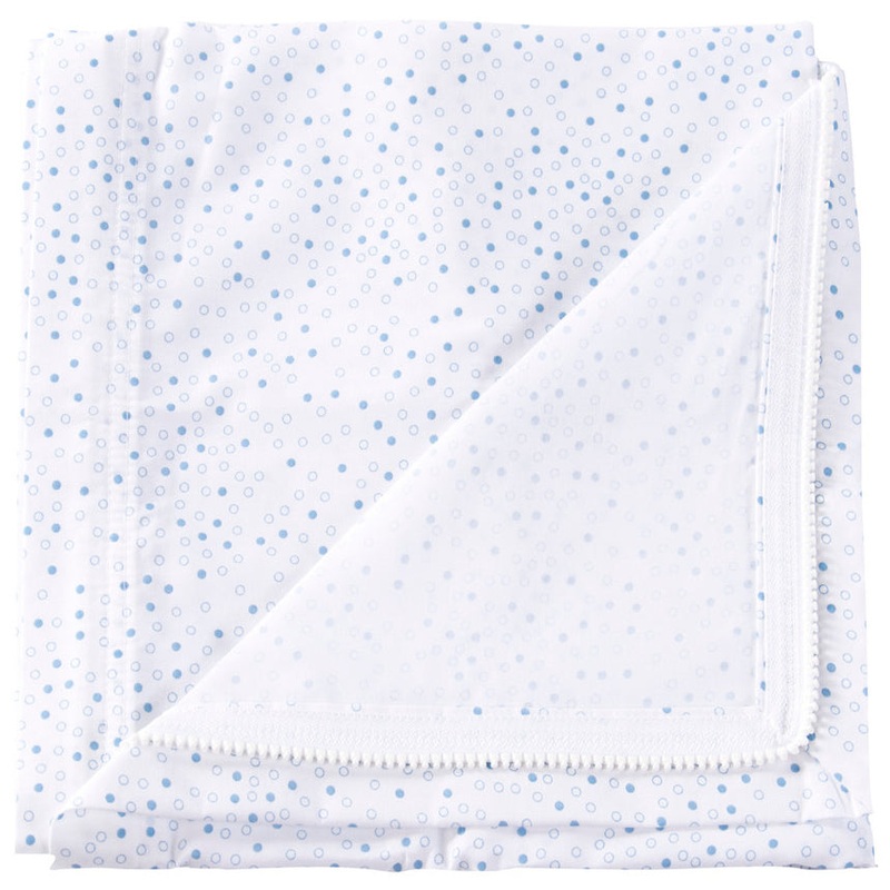 QuickZip Crib Zipper Sheet – Blue Dot