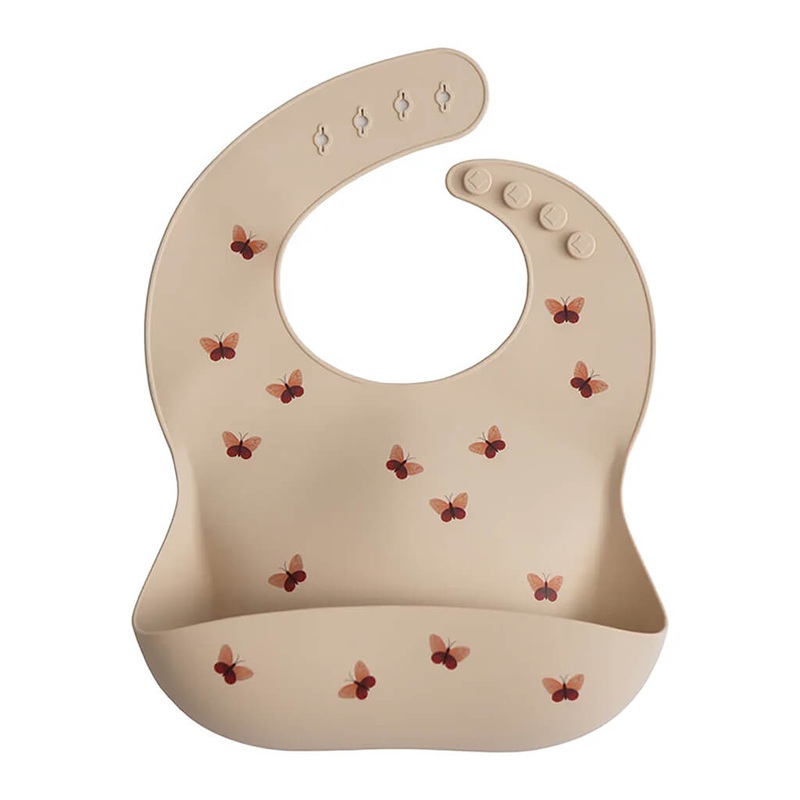 Silicone Baby Bib Butterflies