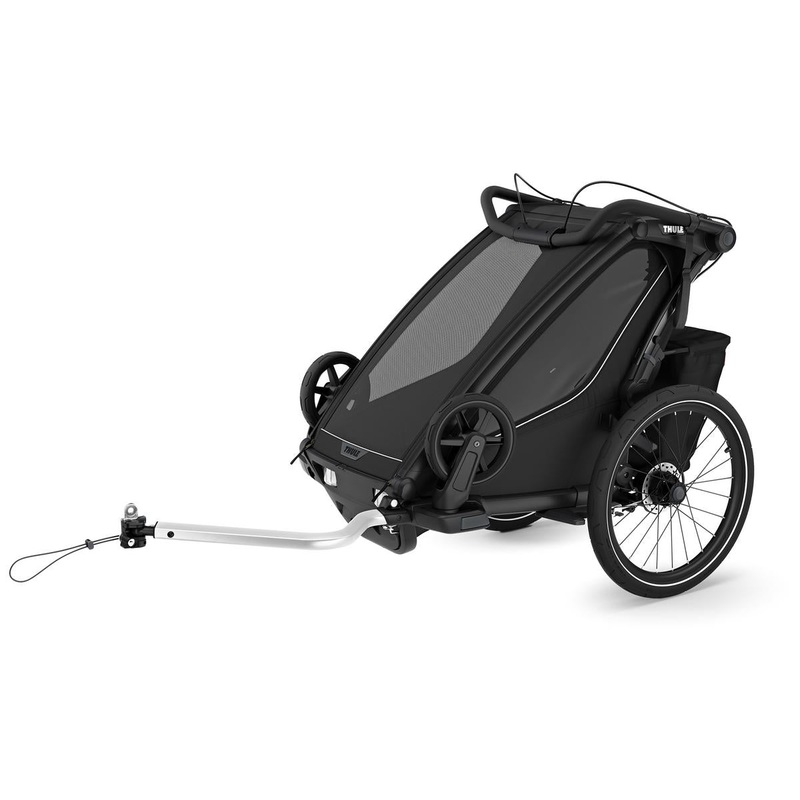 Thule Chariot Sport 2 Single Multisport Bike Trailer + Stroller – Black