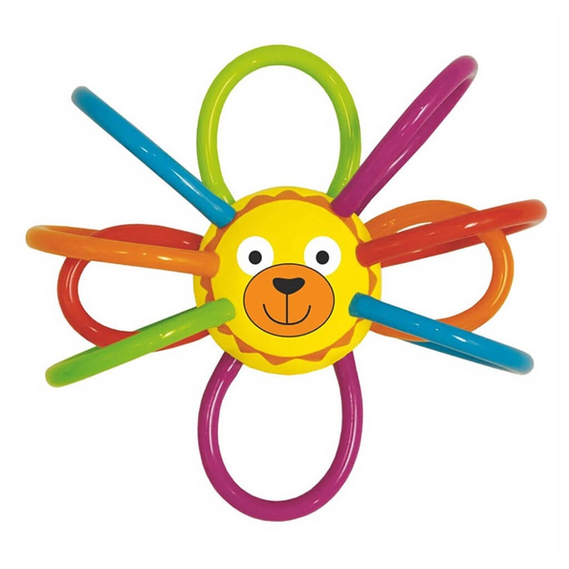 Zoo Winkel Lion Rattle and Teether Toy