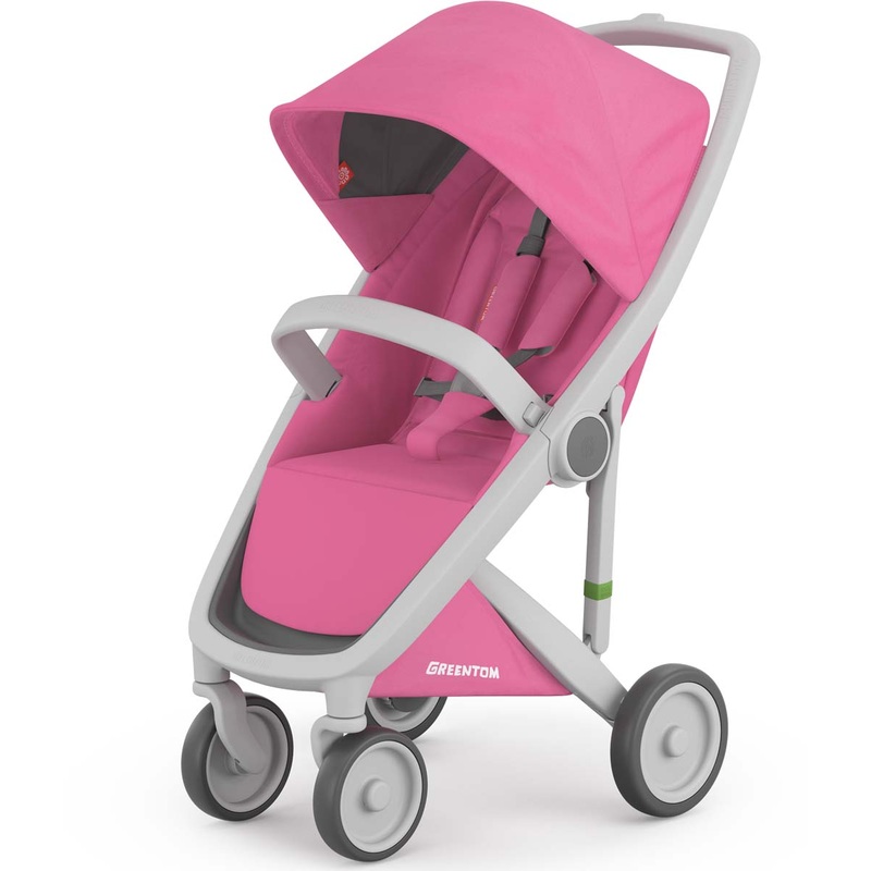 Greentom Classic Stroller – Grey/Pink
