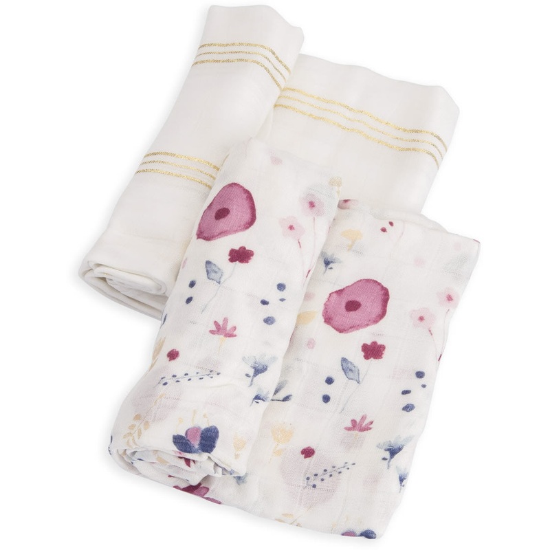 Little Unicorn Deluxe Muslin Swaddle, 2 Pack – Fairy Garden