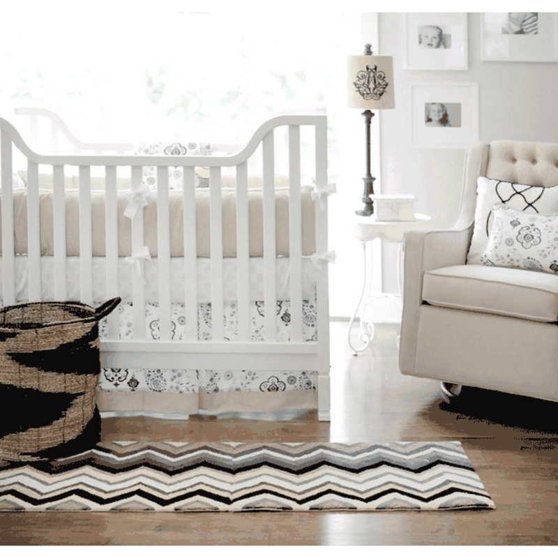 New Arrivals Penelope in Wheat 4 Piece Baby Crib Bedding Set