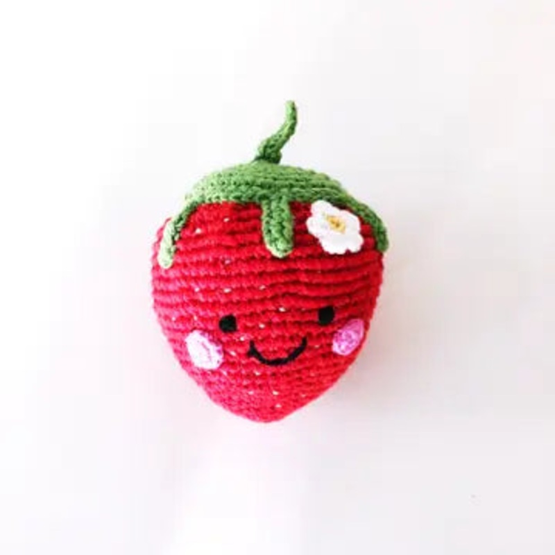 Pretend Play Food Rattle – Strawberry