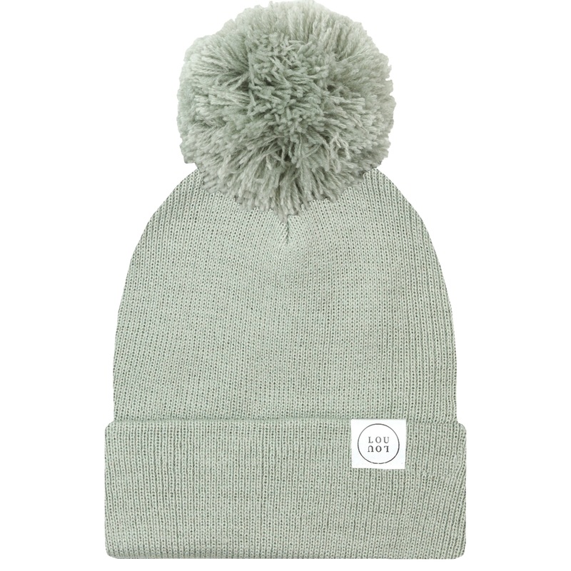 Beanie with Pom – Pewter