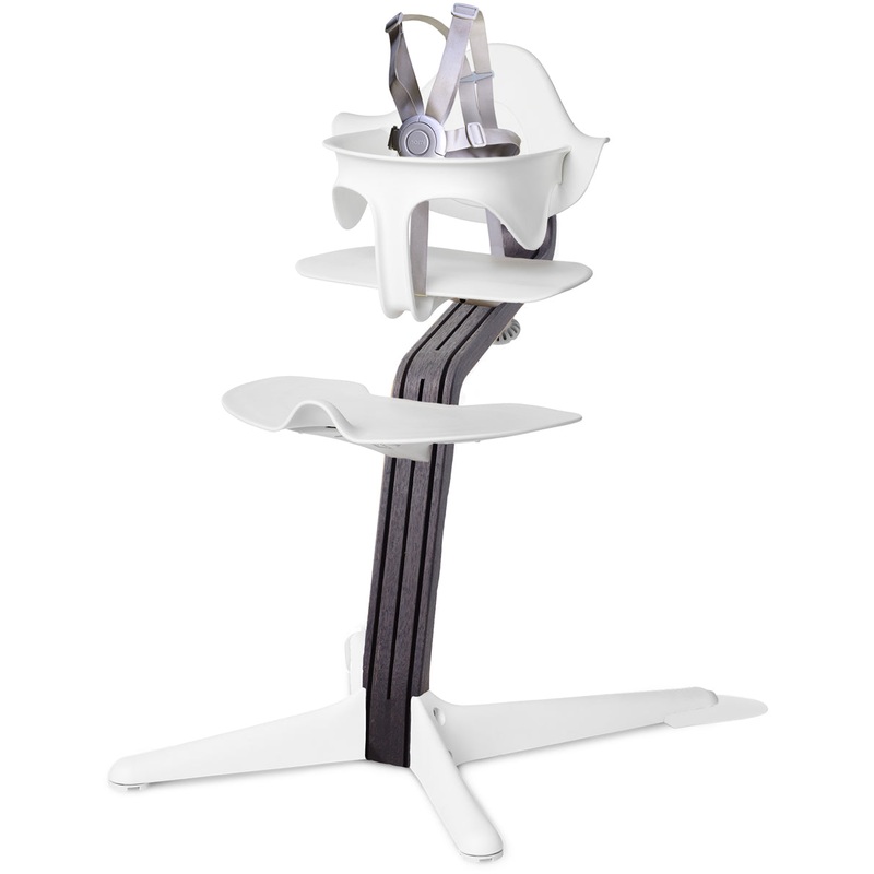 Nomi Highchair – White/Black Oak