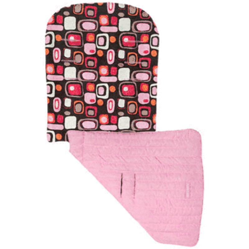 Maclaren Universal Reversible Buggy Liner Lava Lamp in Coffee/Pink