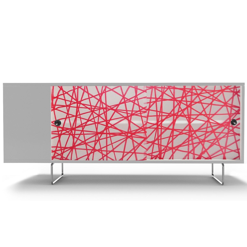 Spot On Square Alto Credenza – Red Strands