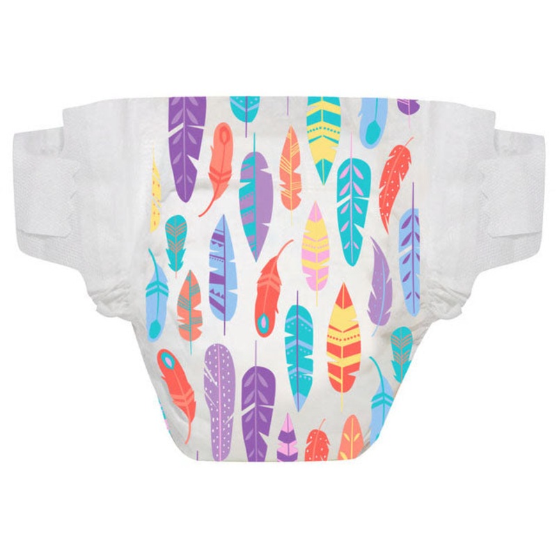 The Honest Company Diaper Pack – Painted Feathers – Size 0 (Newborn)