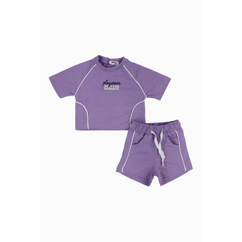 Unisex Baby 2-Piece Outfit Set  Purple