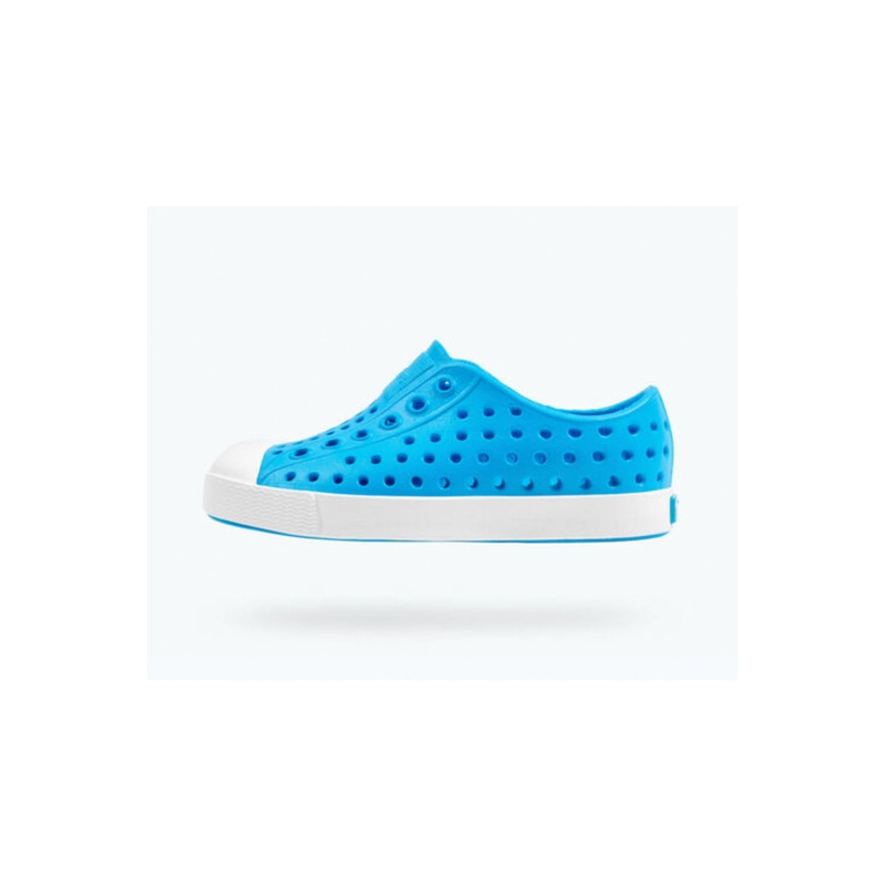 Native Jefferson Little Kid Shoes – Vivid Blue/Shell White