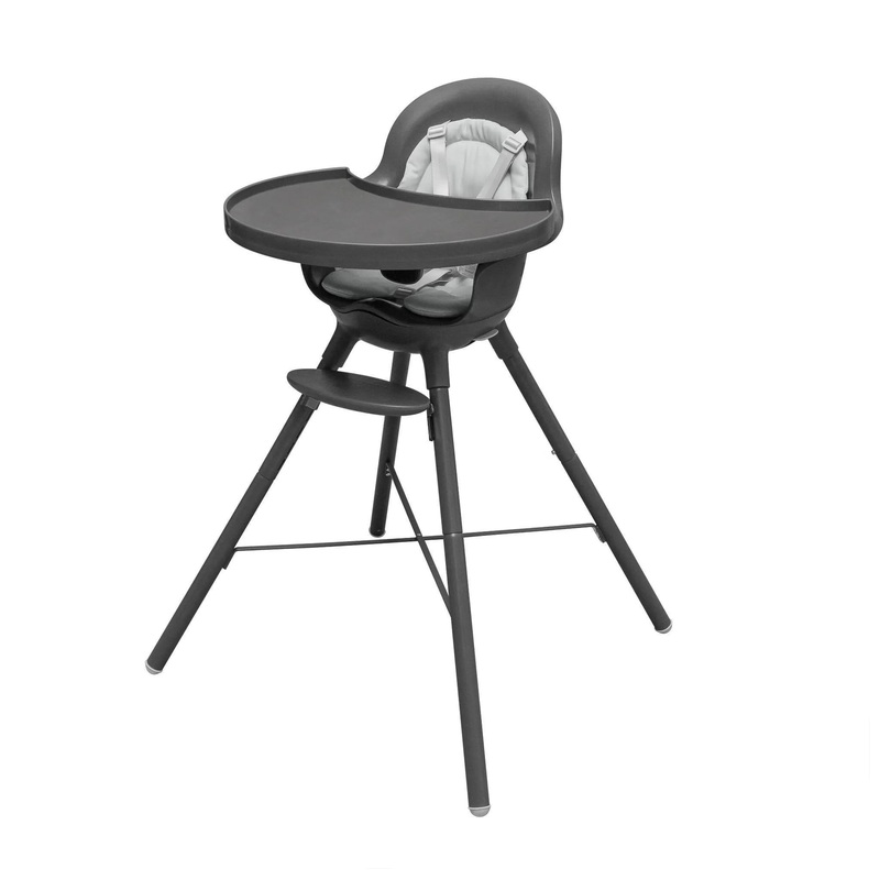 2-in-1 Convertible High Chair – Gray