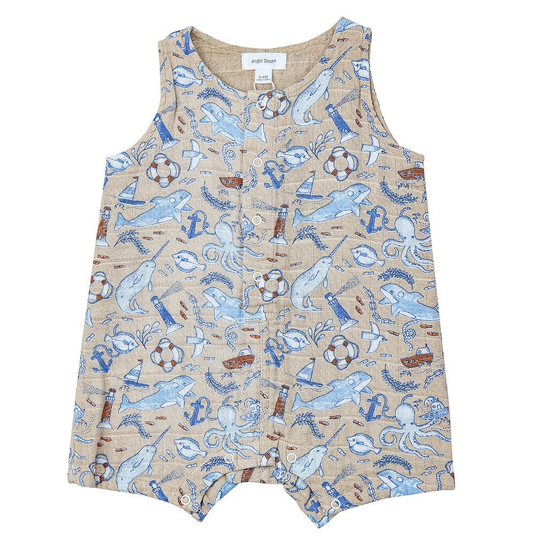 Sleeveless Shortie Romper Nautical Notebook