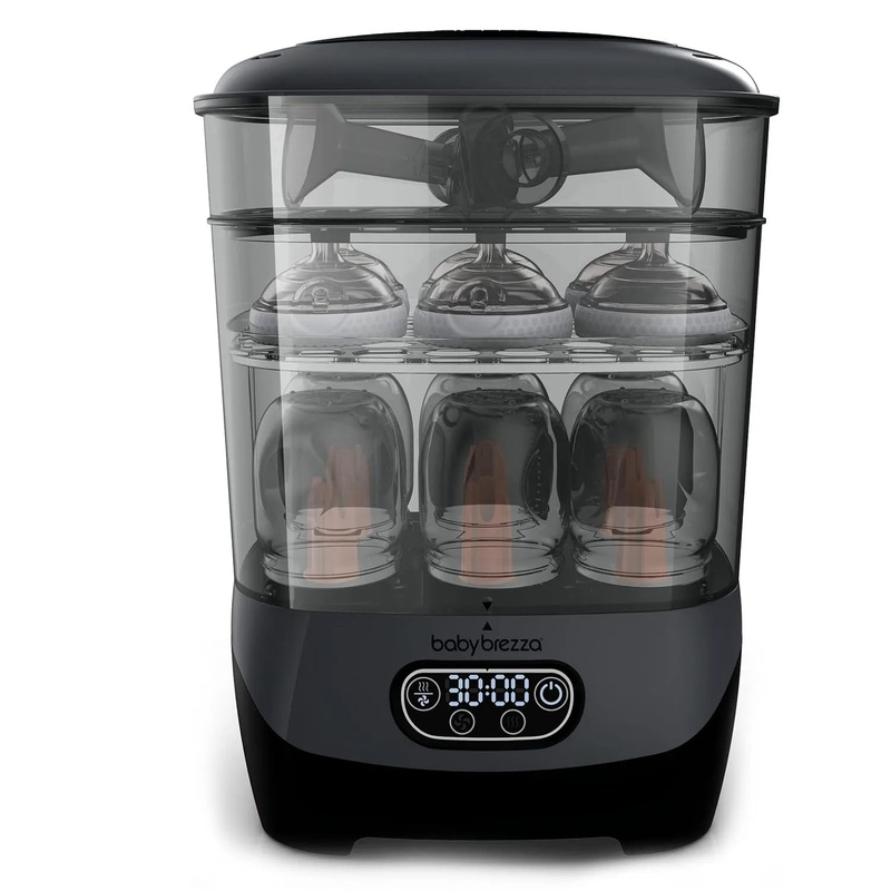 Baby Brezza Baby Bottle Sterilizer + Dryer Advanced Charcoal