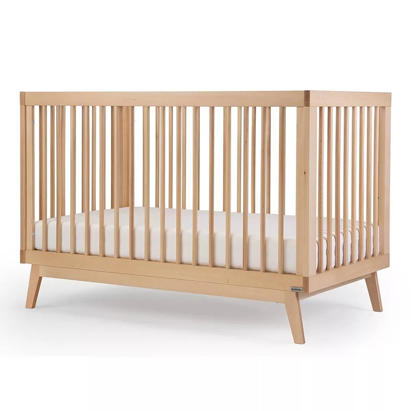 Baby Soho 3-in-1 Convertible Crib Mid-Century Modern – Natural