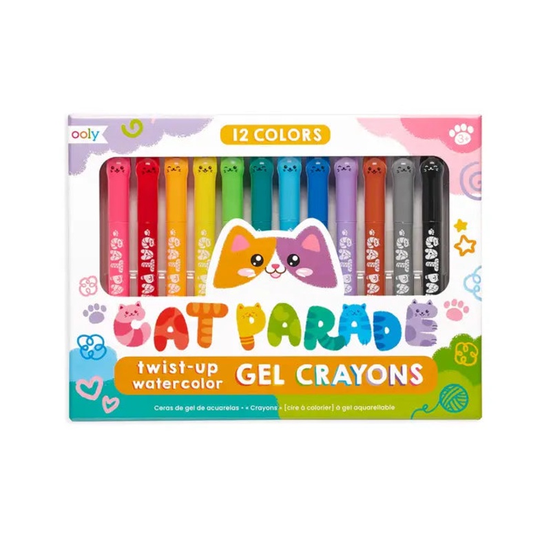 Cat Parade Gel Crayons – Set of 12