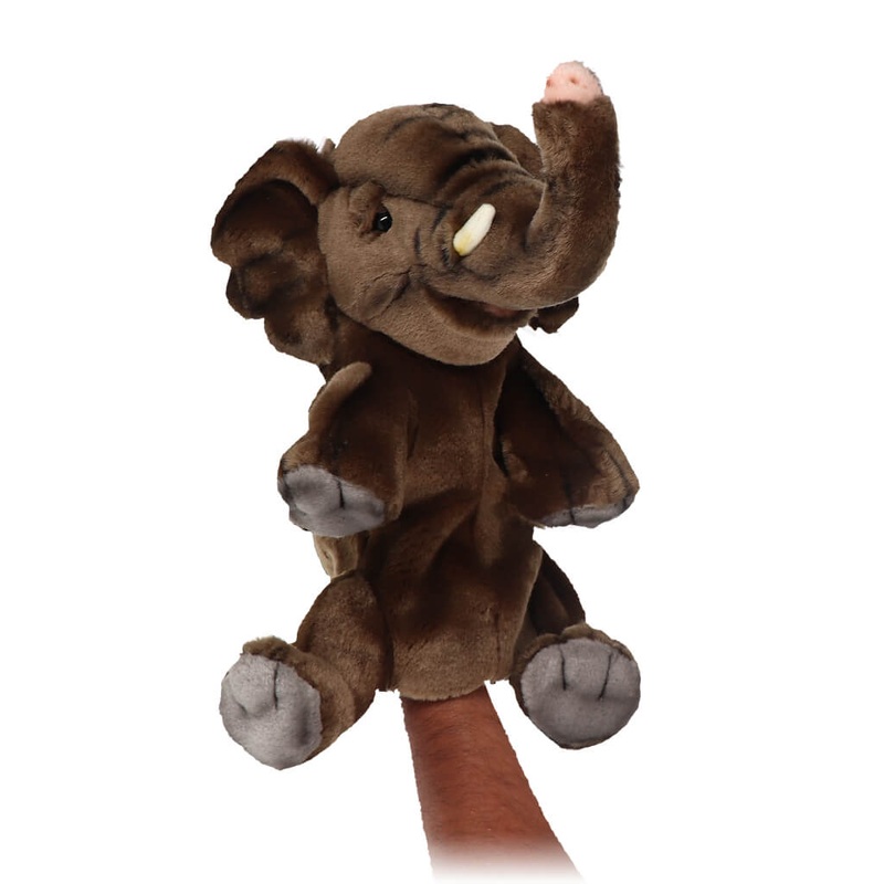 HNC Realistic Plush Puppet Elephant