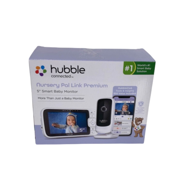 Hubble Connected Nursery Pal Link Premium: 5″ Smart Baby Monitor